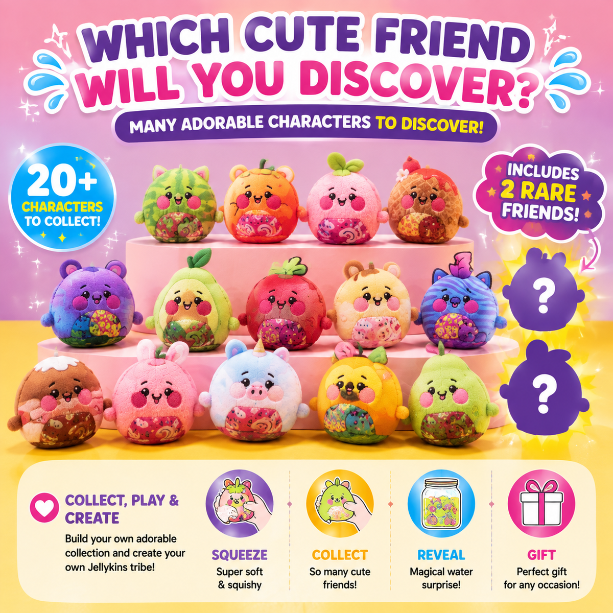 Magic Surprise Plush Jar 2026 – Cute Hidden Collectible Toy Gift For Kids