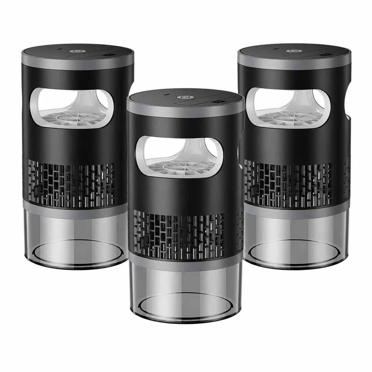 Indoor Insect Trap with Light and Suction Non Zapper Flying Bug Catcher for Mosquitoes Fruit Flies Gnats and Moths(Includes One 18650 Rechargeable Lithium Battery)