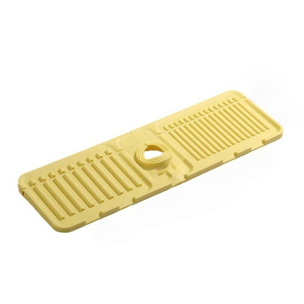 💧 Faucet Splash Guard & Quick-Dry Draining Mat