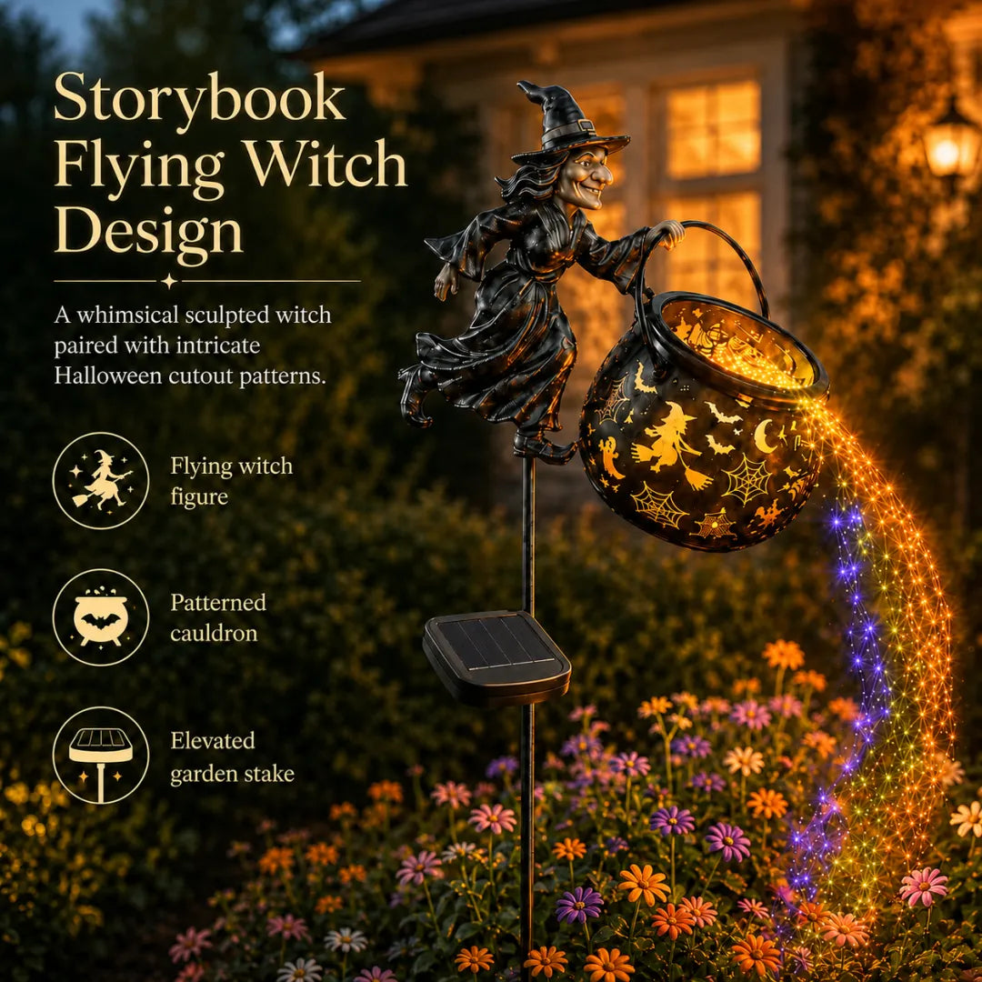 đ Halloween Early Bird Special Sale 49% OFF-đ§ââď¸Halloween Witch Cauldron Garden Light