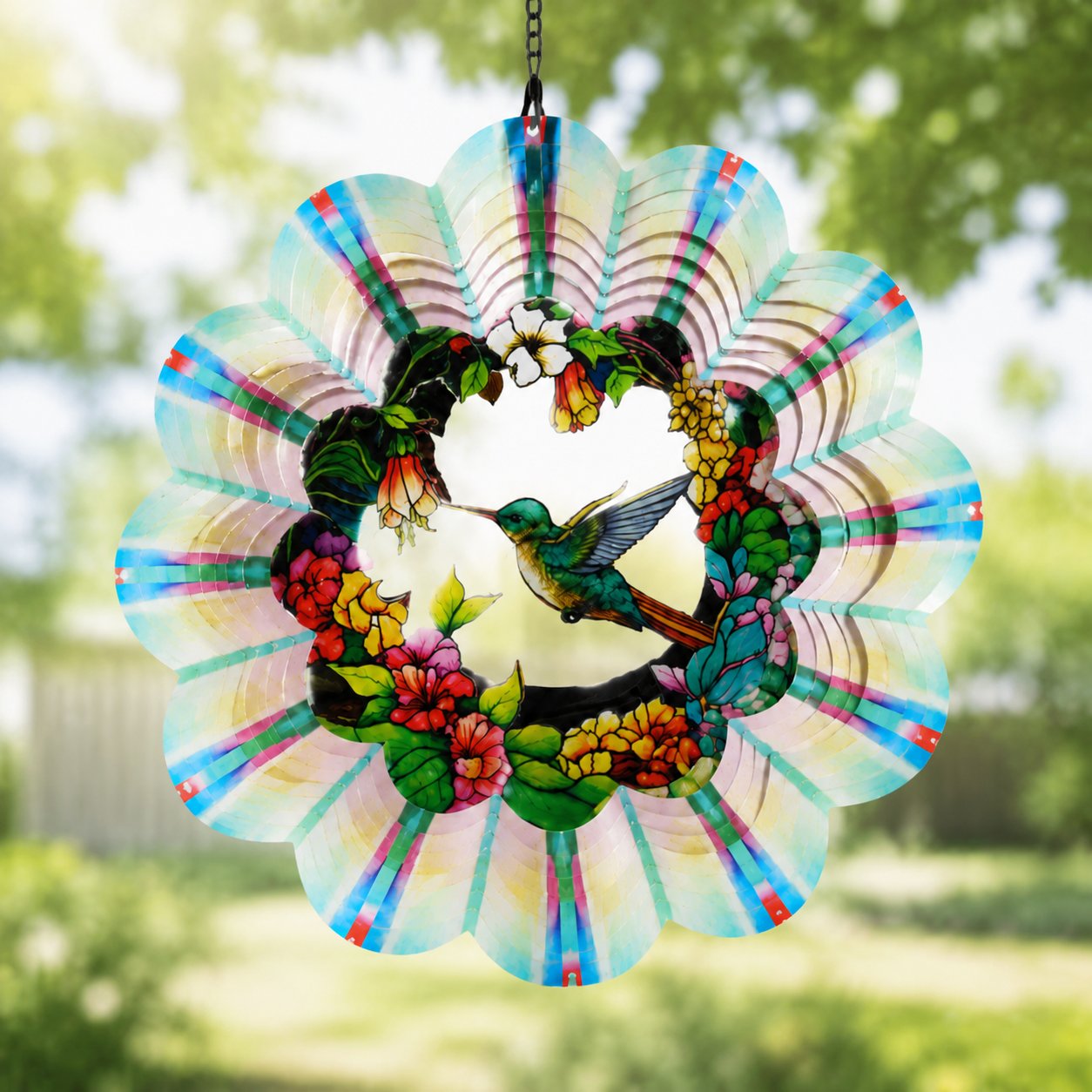🎐 3D Rotating Wind Chime – Kinetic Hanging Wind Spinner for Garden, Balcony & Outdoor Decor