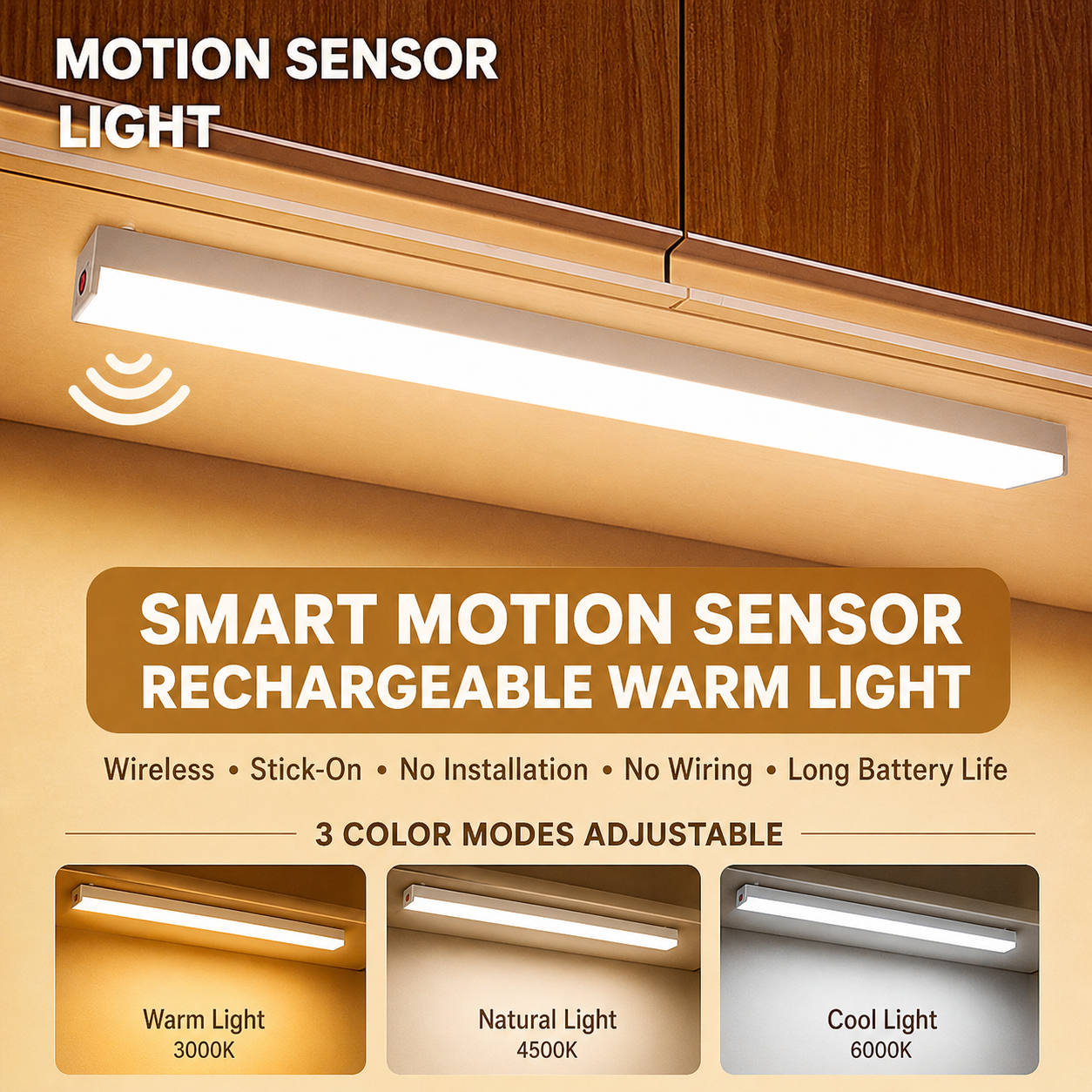 🔥 Last Day! Buy 1 Get 1 FREE – Smart Sensor Magnetic LED Lights