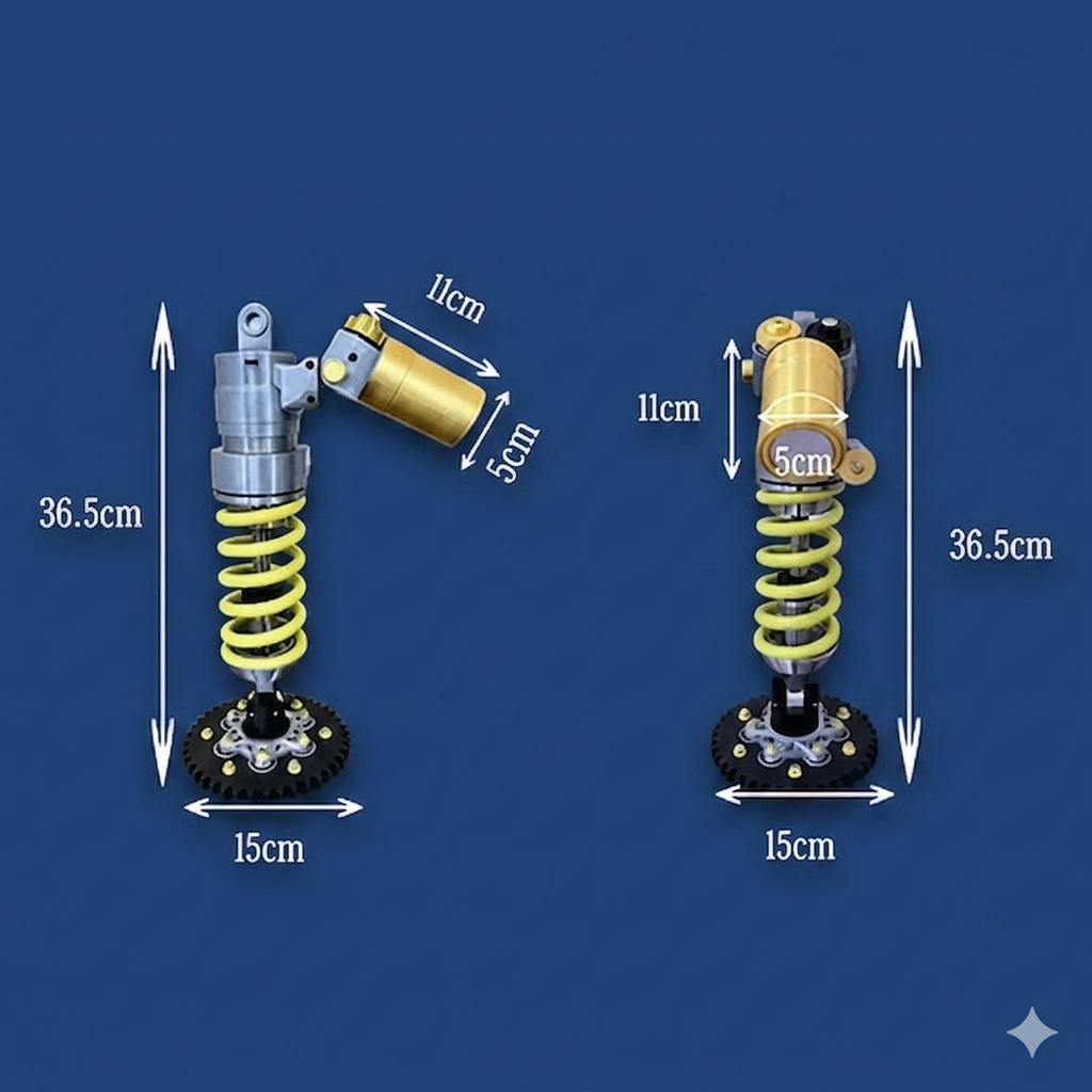 🔥 50% OFF Today | 💡 Adjustable Suspension Shock LED Lamp | Unique Decor for Gaming Rooms & Car Fans