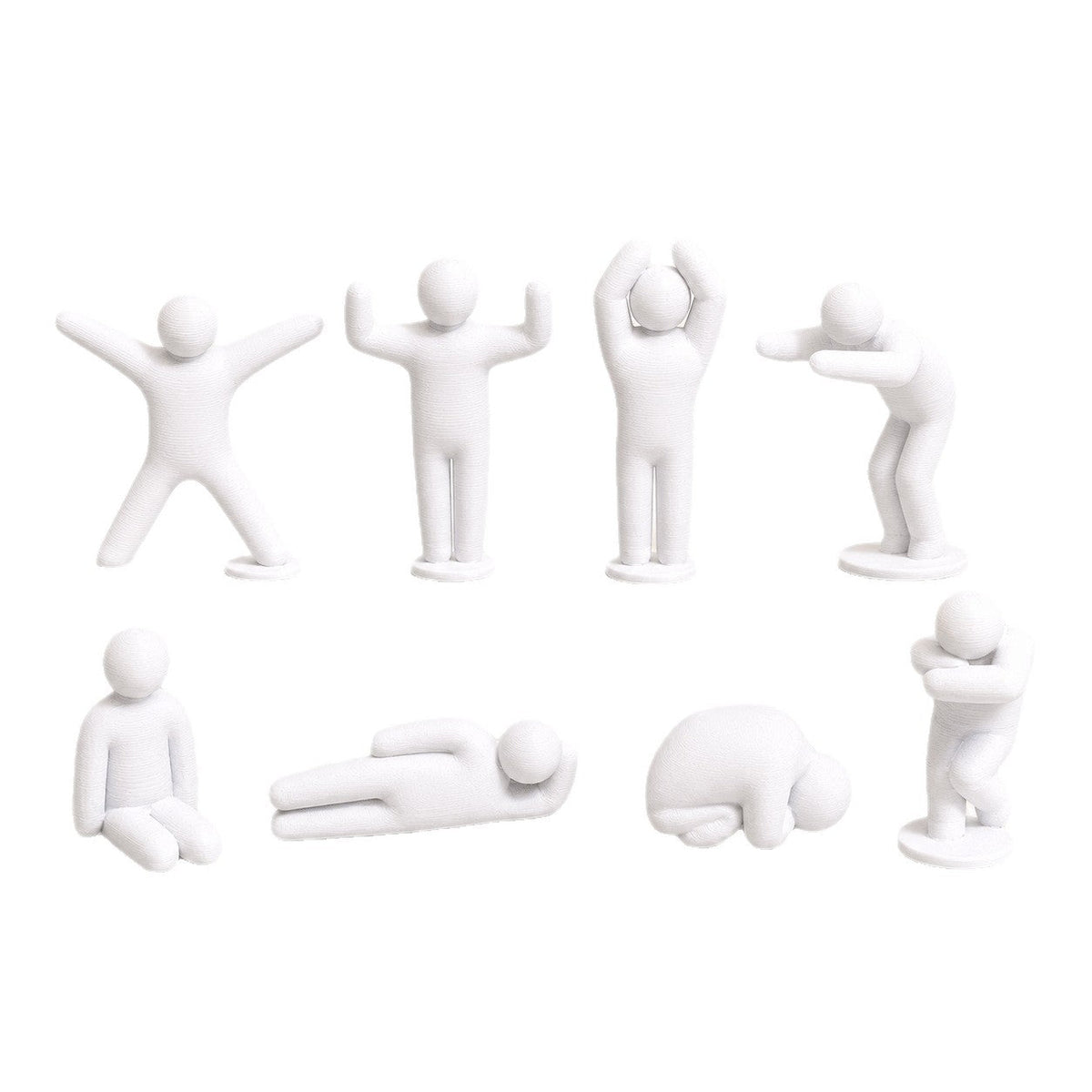 Paintable Meccha Chameleon Ultimate 3D Figure Pack 8 Pcs