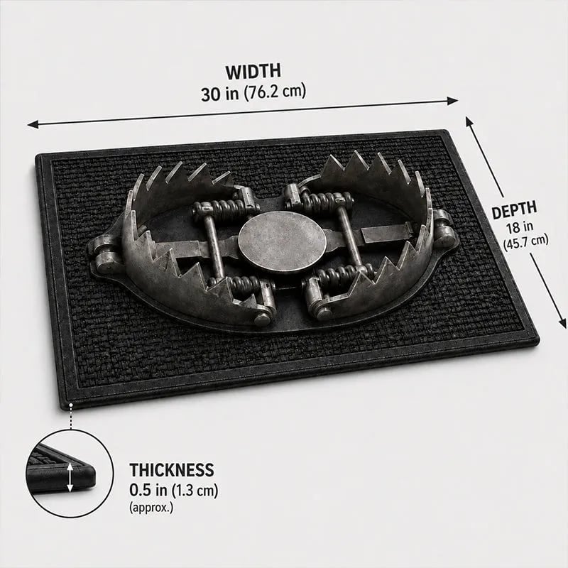 đ„ LAST DAY 49% OFF - đ Gotcha! 3D Bear Trap Illusion Doormat â Funny Prank Entry Mat