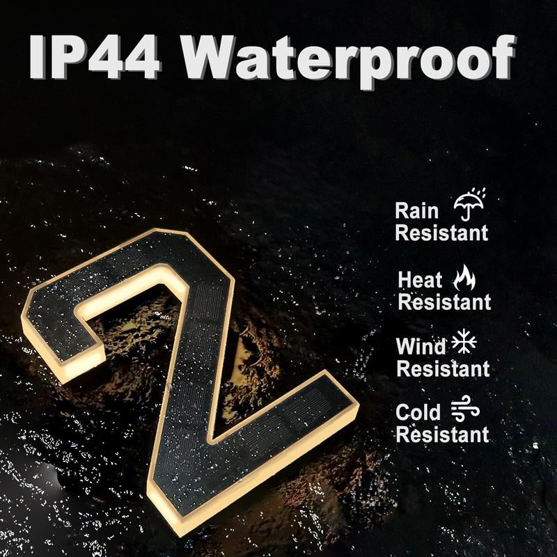 đ„Last Day 49% OFFđ„Solar Lighted House Numbers LED Numbers, Waterproof for Outside