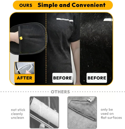 🔥Latest Technology🔥🐾🧤 Pet Hair Remover Electrostatic Gloves – Double-Sided Efficient, Soft Silicone & Washable Reusable (Versatile Home+Car)!