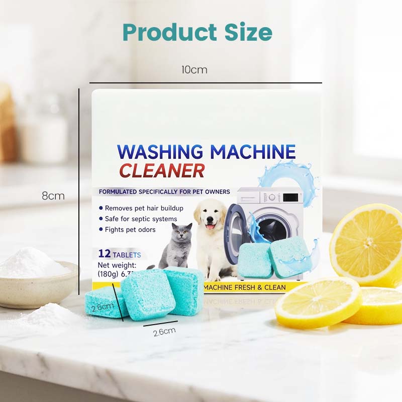 🌸Washing Machine Cleaner – 12 tablets, deep cleans inner tank & pet hair. Removes odours. No mess, just drop & run. 🧼✨