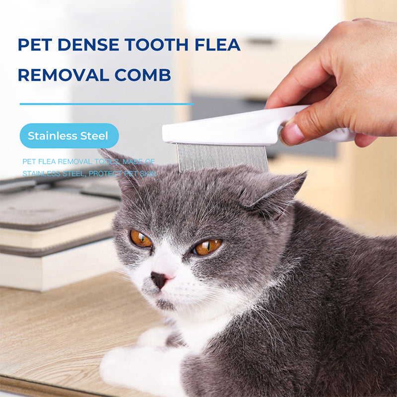 ๐ Multifunctional Pet Grooming Comb โ Fine stainless steel needles โ Removes tear stains, fleas & tangles โ gentle on skin, effective for cats and dogs โจ๐ถ