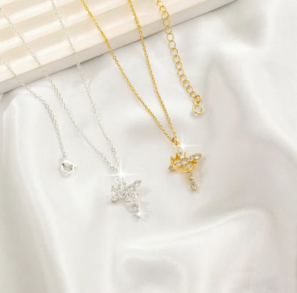 💖Rotated Crown Cross Necklace – Special Gift for Mom