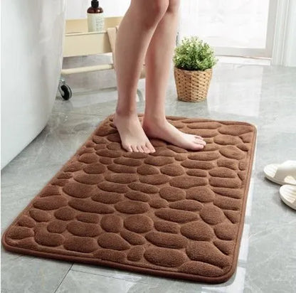🔥 Cobblestone Embossed Bathroom Bath Mat🛀