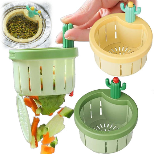 ✨✨✨Cactus Kitchen Automatic Dumping Sink Filter