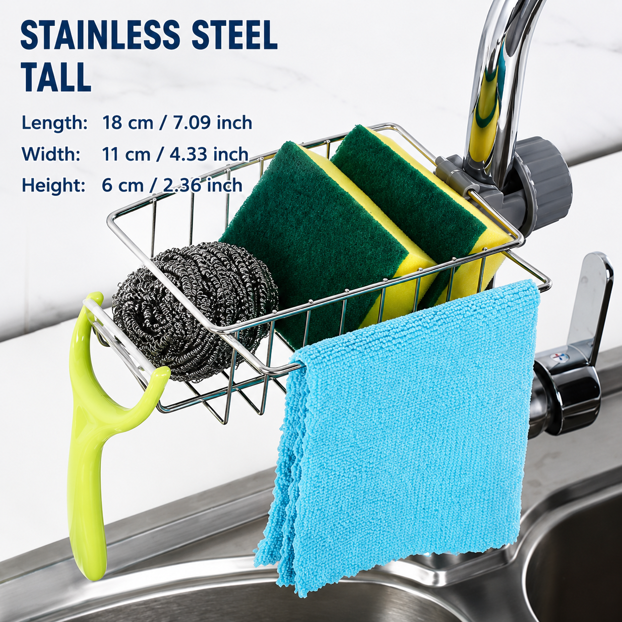 🏠Christmas Hot Sale-50% OFF✨Kitchen Sink Organizer Rack