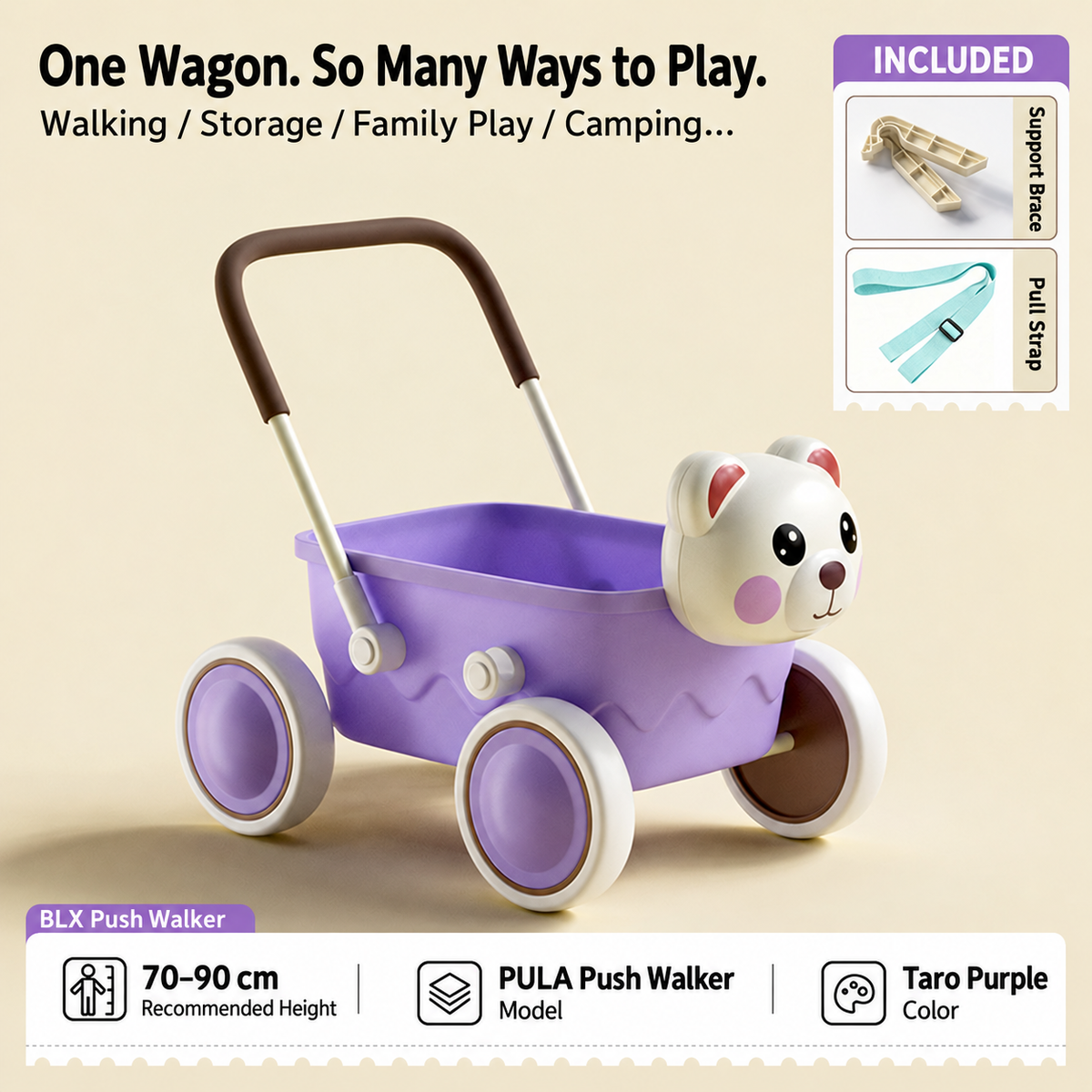 Little Explorer Push Wagon