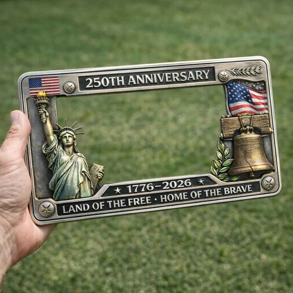 🔥 49% OFF Today Only 🗽🇺🇸 250th Anniversary Commemorative License Plate Frame(Screws included)🚗