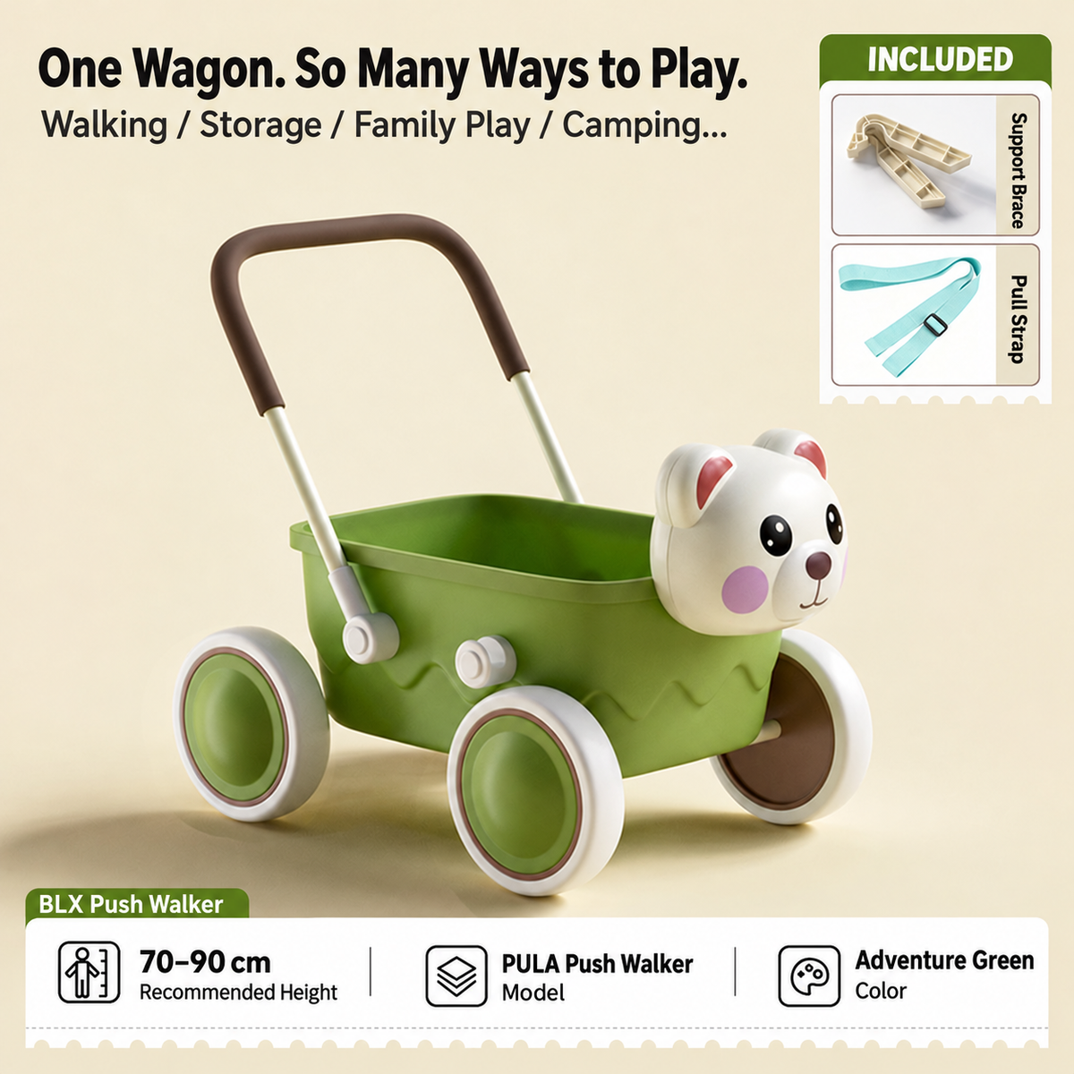 Little Explorer Push Wagon