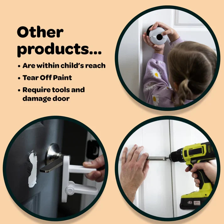 Child Safety Lock for Interior Doors