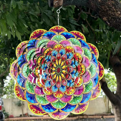 🎐 3D Rotating Wind Chime – Kinetic Hanging Wind Spinner for Garden, Balcony & Outdoor Decor