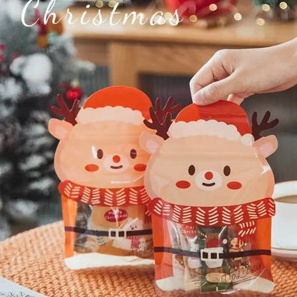 🎄Christmas Treat Bags, Kids Xmas Sealable Bags With Handle ❄️