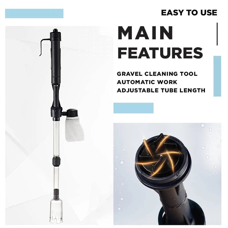 50% off 🔥 Electric Aquarium Gravel Cleaner