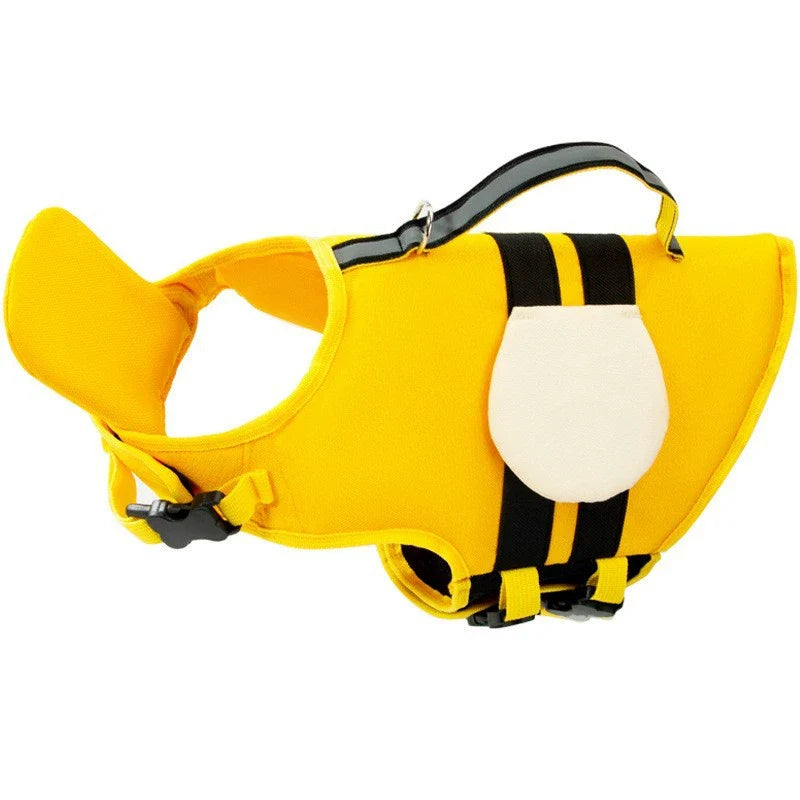 floaty - dog life jacket with head rest
