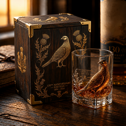 130th Anniversary Edition Blended Scotch Whisky Bottle&Glass