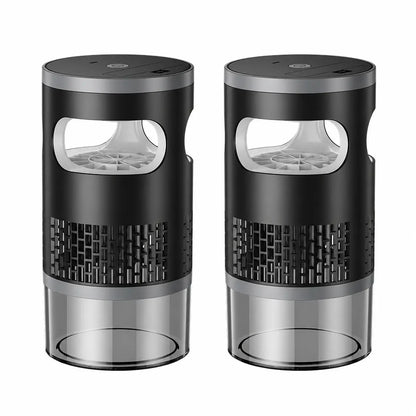 Indoor Insect Trap with Light and Suction Non Zapper Flying Bug Catcher for Mosquitoes Fruit Flies Gnats and Moths（Includes One 18650 Rechargeable Lithium Battery）