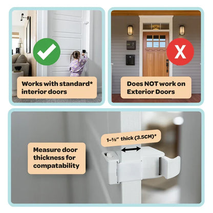 Child Safety Lock for Interior Doors