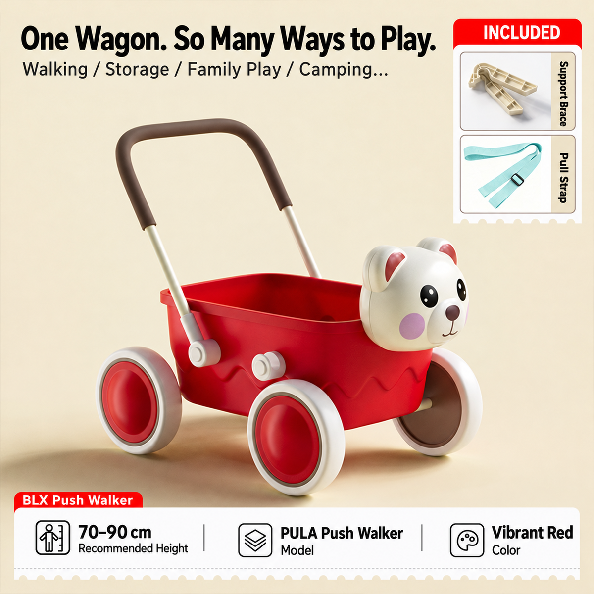 Little Explorer Push Wagon