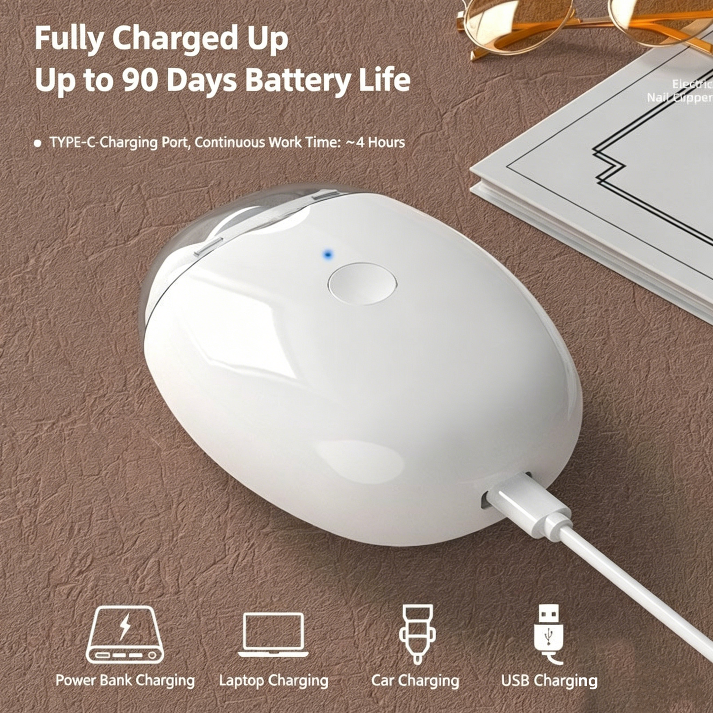 🔥2026 Smart Gadget 💅Rechargeable Automatic Nail Clipper – Safe, Fast & Effortless Trimming