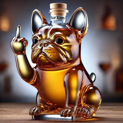 🐶 Decorative Whiskey Decanter | Creative French Bulldog Design