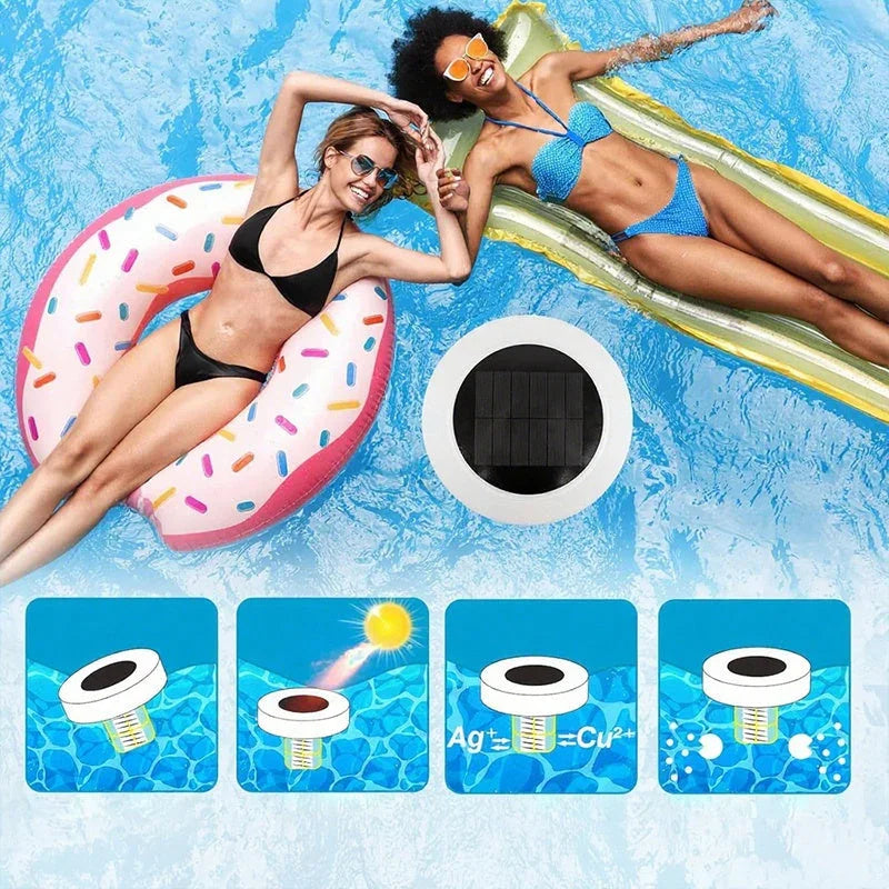 🏊‍♀️🌿💧 NO MORE HARSH CHLORINE! Solar Pool Ionizer – Gentle on Skin & Eyes, Natural Purification, Keeps Water Sparkling Clean for Family Fun 🏖️🍃