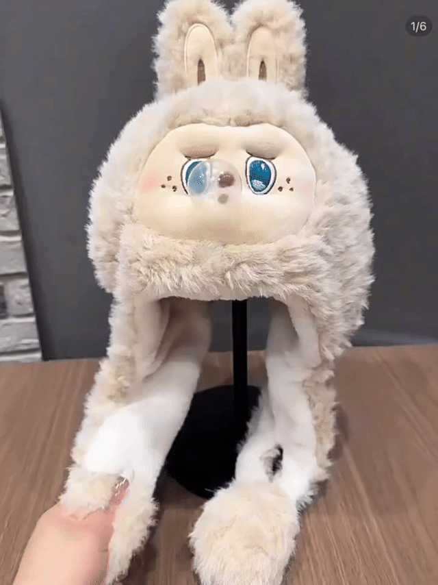 The "Snot Bubble" Monster: Ultra-Plush 2-in-1 Winter Hoodie Scarf for Kids (Age 3-12)