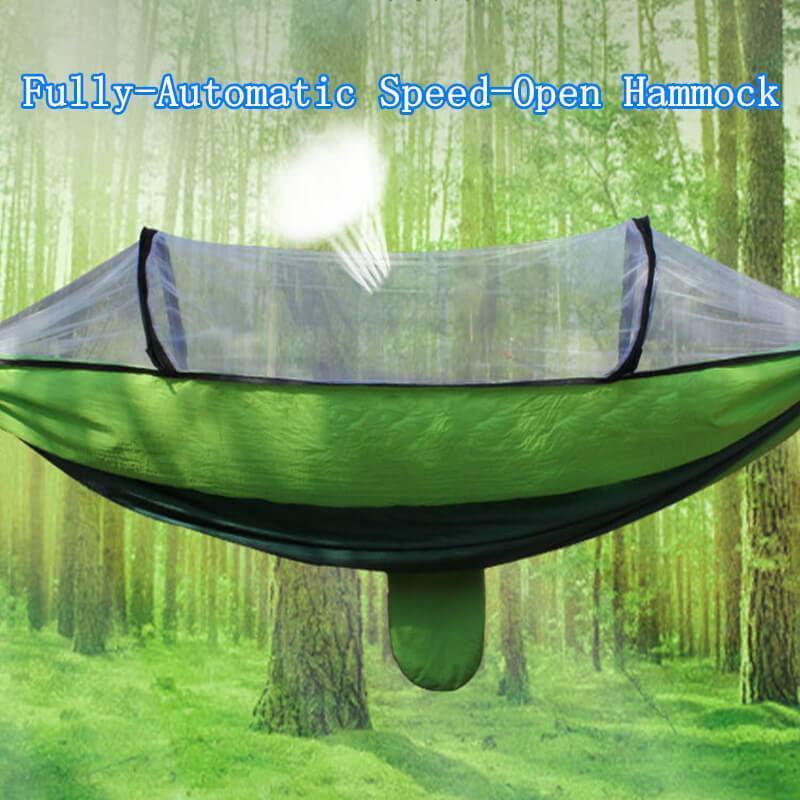 Fully-Automatic Speed-Open Hammock With Net
