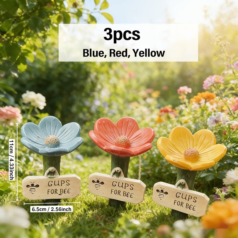 🐝Flower-Shaped Bee Watering Station💧