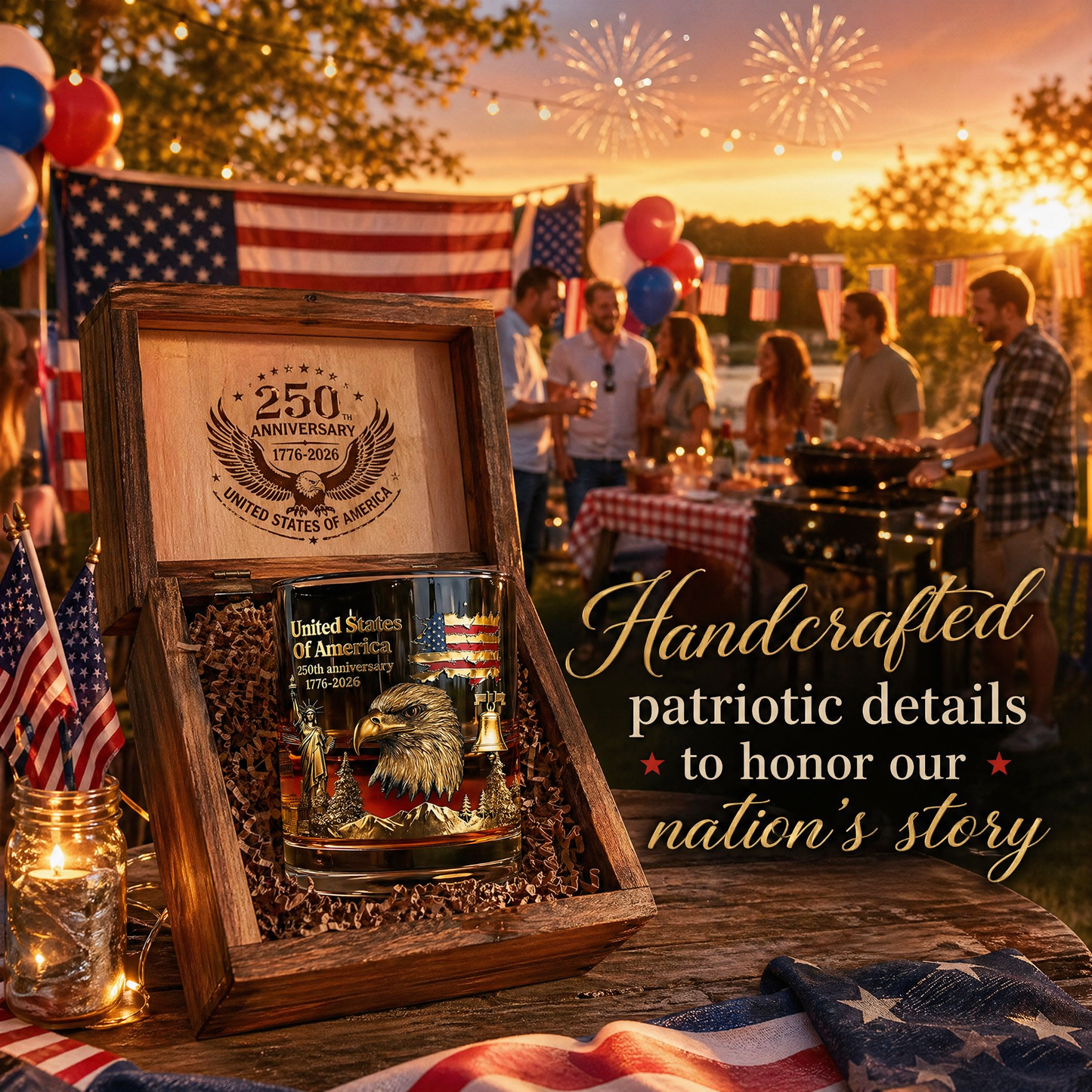 🏆Flash Sale✨🇺🇸 250th Anniversary Eagle Whiskey Bottle🦅 Celebrate 250 Years of American Pride