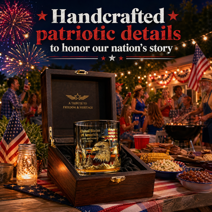 🏆 66K+ Sold ⚡ 250th Anniversary Patriotic Whiskey Glass (1776–2026) 🎁