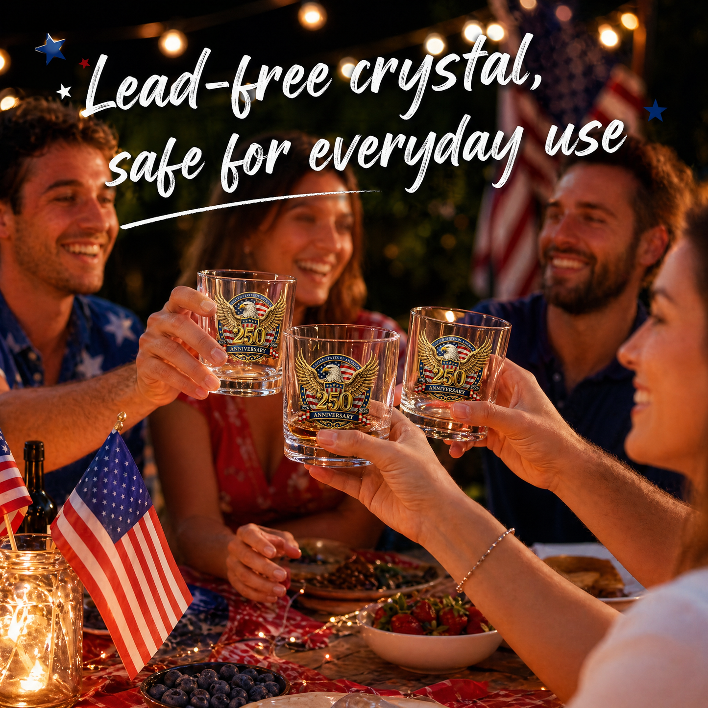 🏆 66K+ Sold ⚡ 250th Anniversary Patriotic Whiskey Glass (1776–2026) 🎁