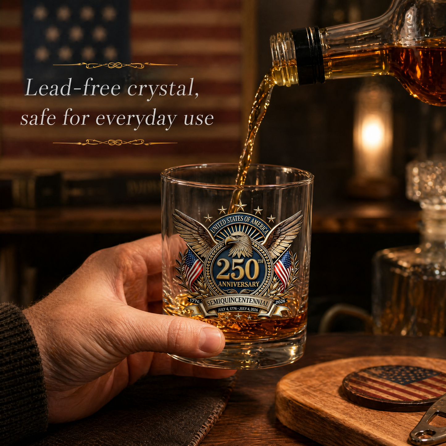 🏆Flash Sale✨🇺🇸 250th Anniversary Eagle Whiskey Bottle🦅 Celebrate 250 Years of American Pride