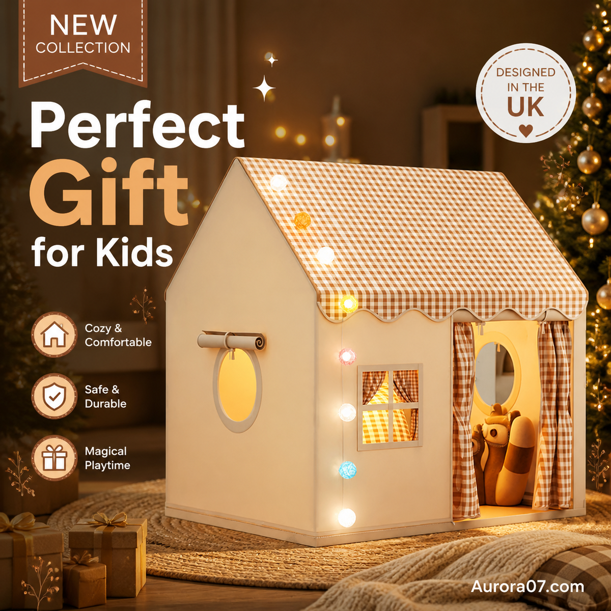 🏰 50% OFF NOW! ⏰ Children's Play Tent Castle – Spacious & easy to set up – Breathable fabric, perfect for indoor or outdoor fun – encourages imaginative play ✨🧸
