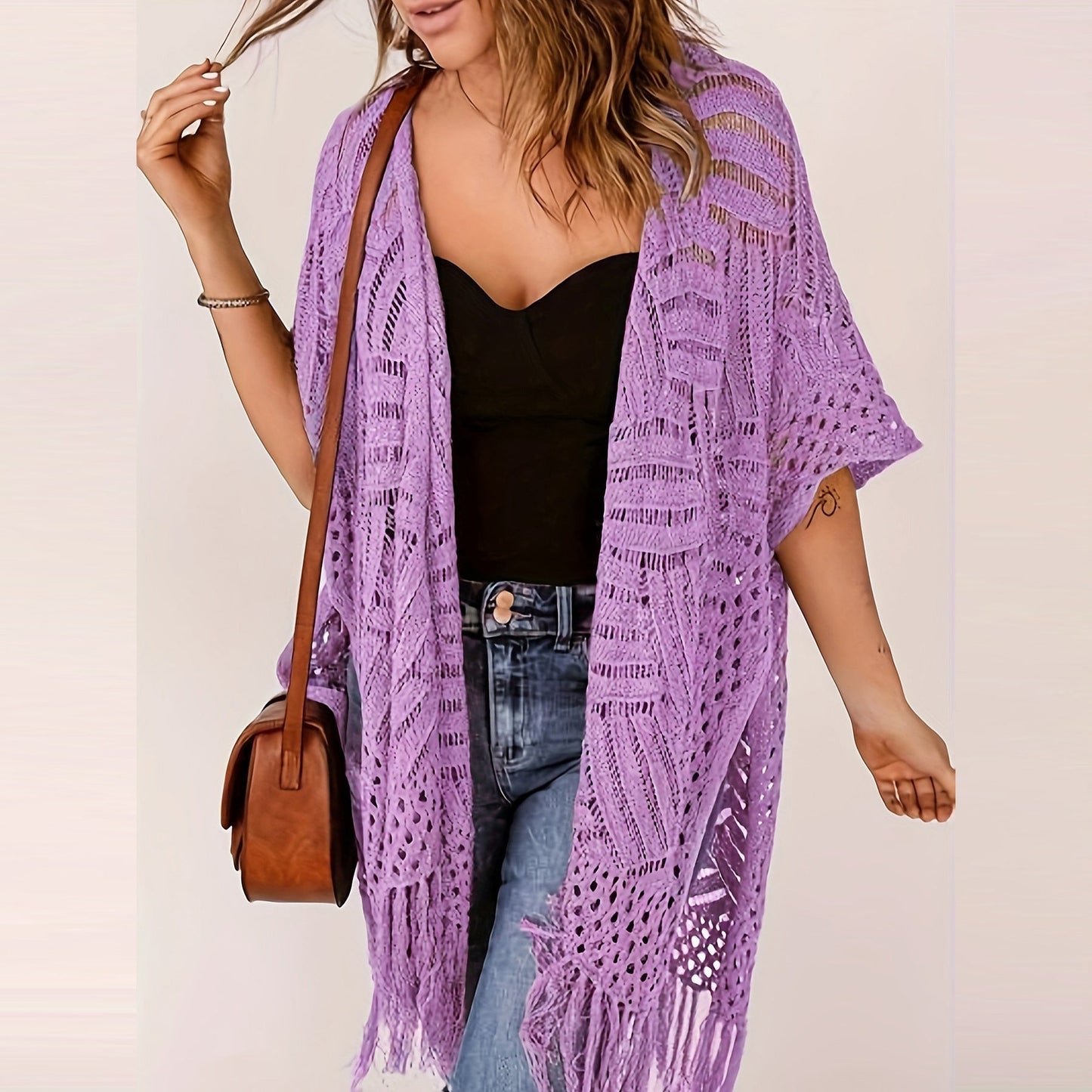 ✨🔥2026 Women's Lightweight Knit Cardigan 💖 Perfect for outdoor beach vacations and sun protection