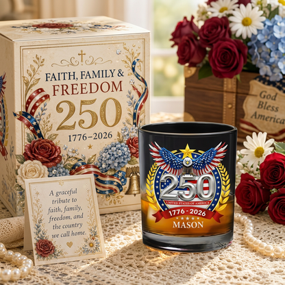 🦅USA 250th Anniversary Freedom Eagle Glass-Limited Collector Edition
