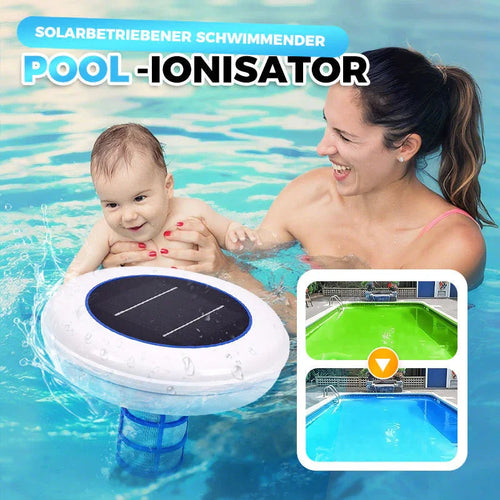 🏊‍♀️🌿💧 NO MORE HARSH CHLORINE! Solar Pool Ionizer – Gentle on Skin & Eyes, Natural Purification, Keeps Water Sparkling Clean for Family Fun 🏖️🍃