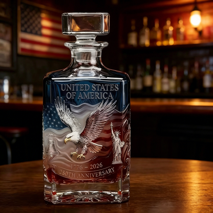 🦅 USA 250th Anniversary Commemorative Glass (1776–2026)