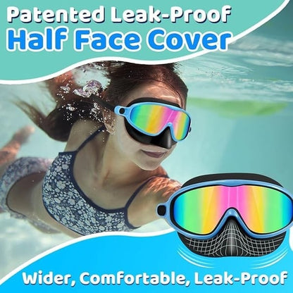 🏊‍♀️Summer Sale is ON! Up to 60% OFF🔥-HD children's large frame waterproof and anti-fog swimming goggles