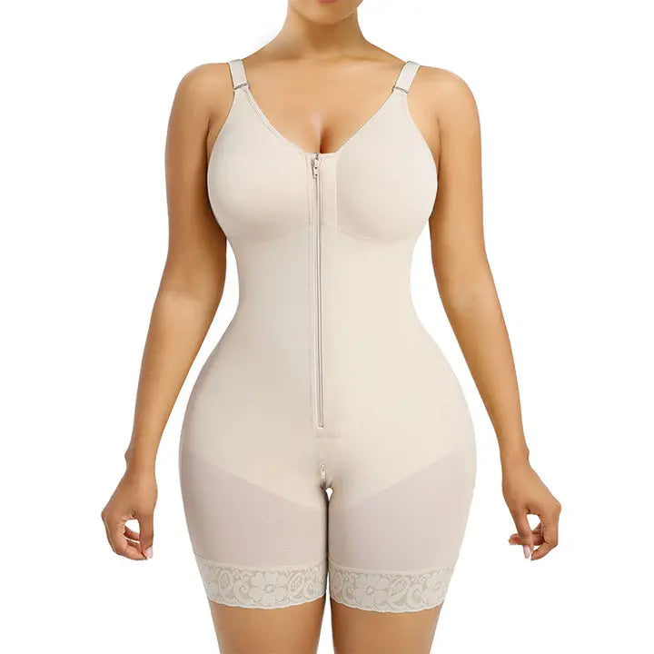 YIANNA Fajas Colombianas Full Body Shaper – Tummy Control Butt Lifter with Zipper Crotch-A0015