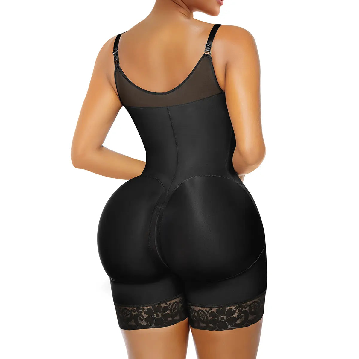 YIANNA Fajas Colombianas Full Body Shaper – Tummy Control Butt Lifter with Zipper Crotch-A0015