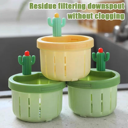 ✨✨✨Cactus Kitchen Automatic Dumping Sink Filter