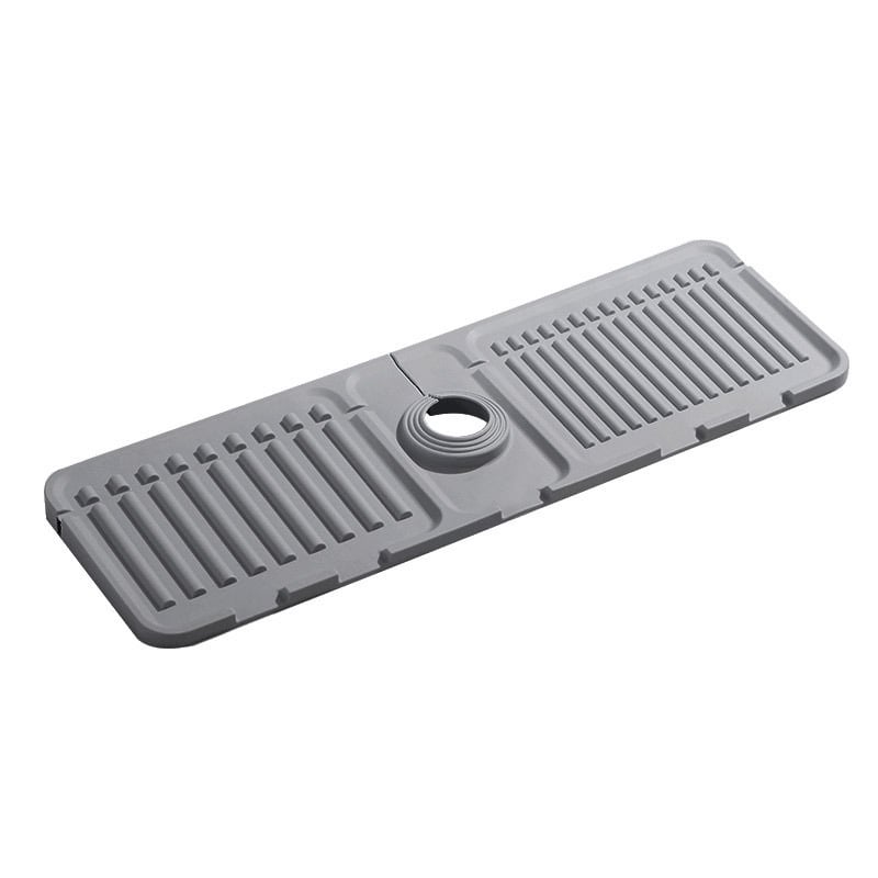 💧 Faucet Splash Guard & Quick-Dry Draining Mat