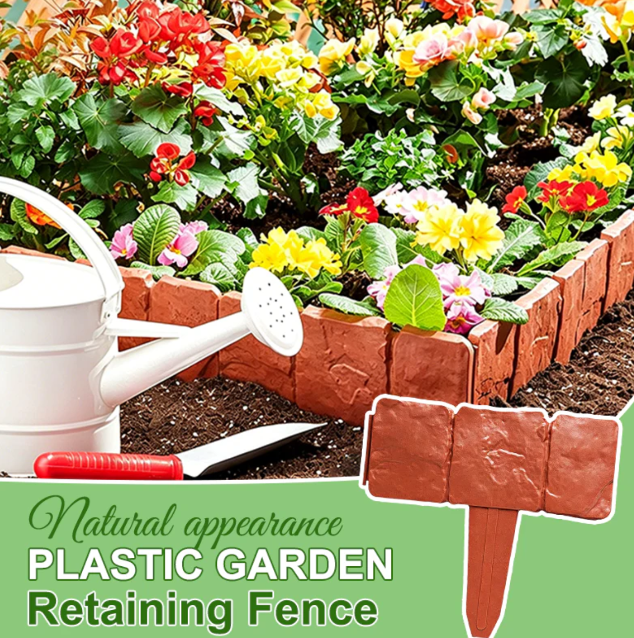 Imitation Stone Garden Fence - DIY Garden Edging Border